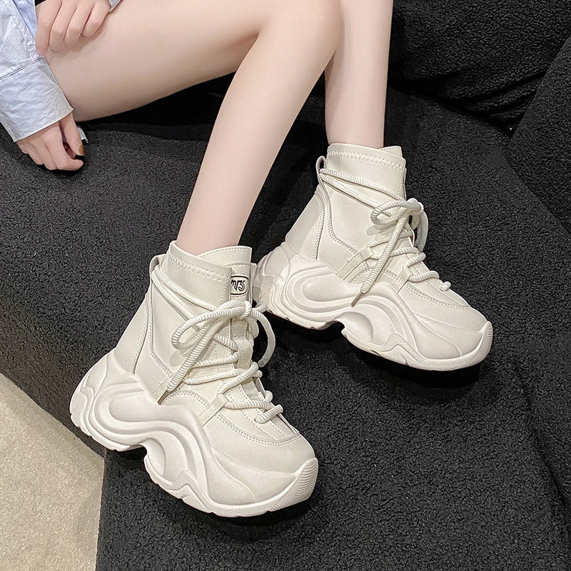 Bottes à Plateforme Chunky en Cuir - Image 5