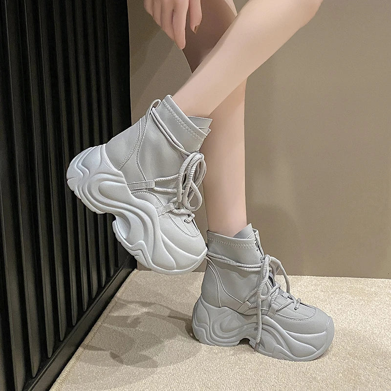 Bottes à Plateforme Chunky en Cuir - Image 6