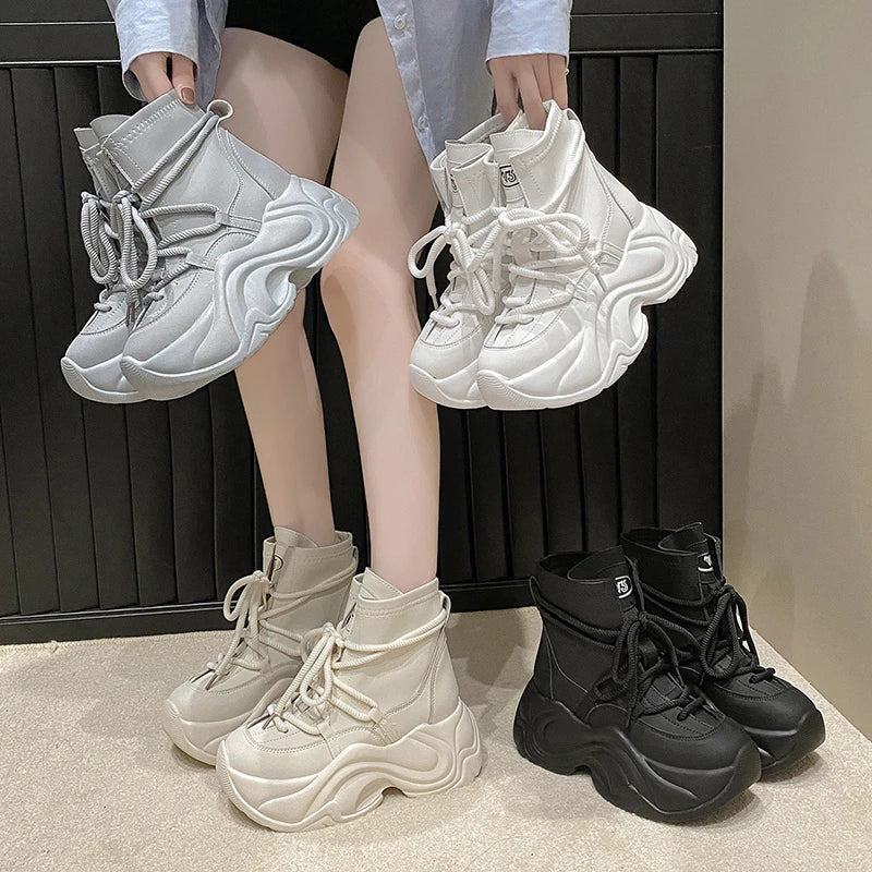 Bottes à Plateforme Chunky en Cuir - Image 7