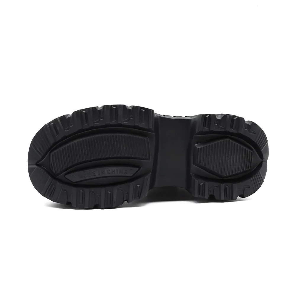 Bottes Punk à Lacets avec Décor Métallique - Image 3