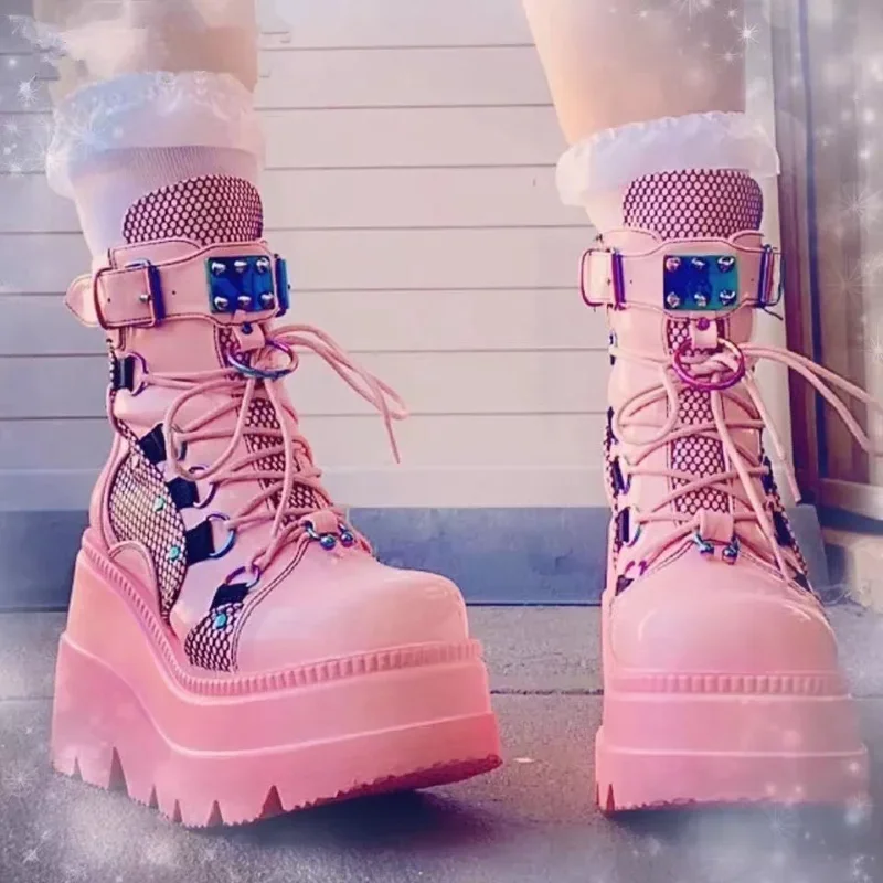 Bottes Punk à Zip - Plateforme Chunky - Image 3