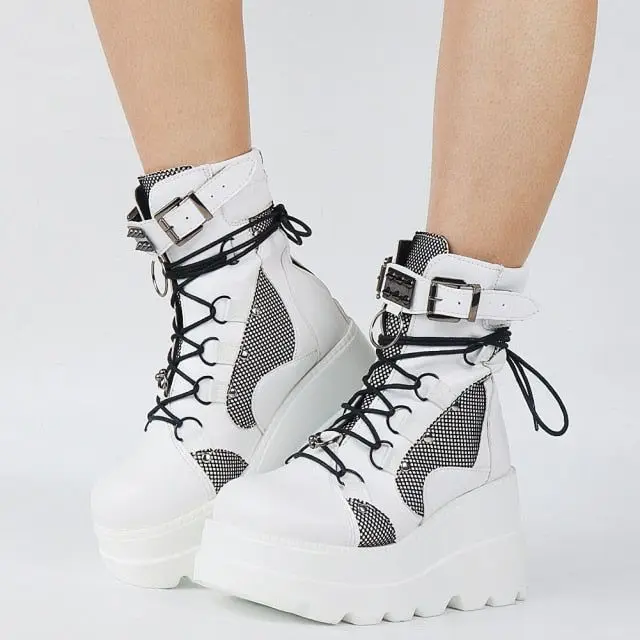 Bottes Punk à Zip - Plateforme Chunky - Image 6