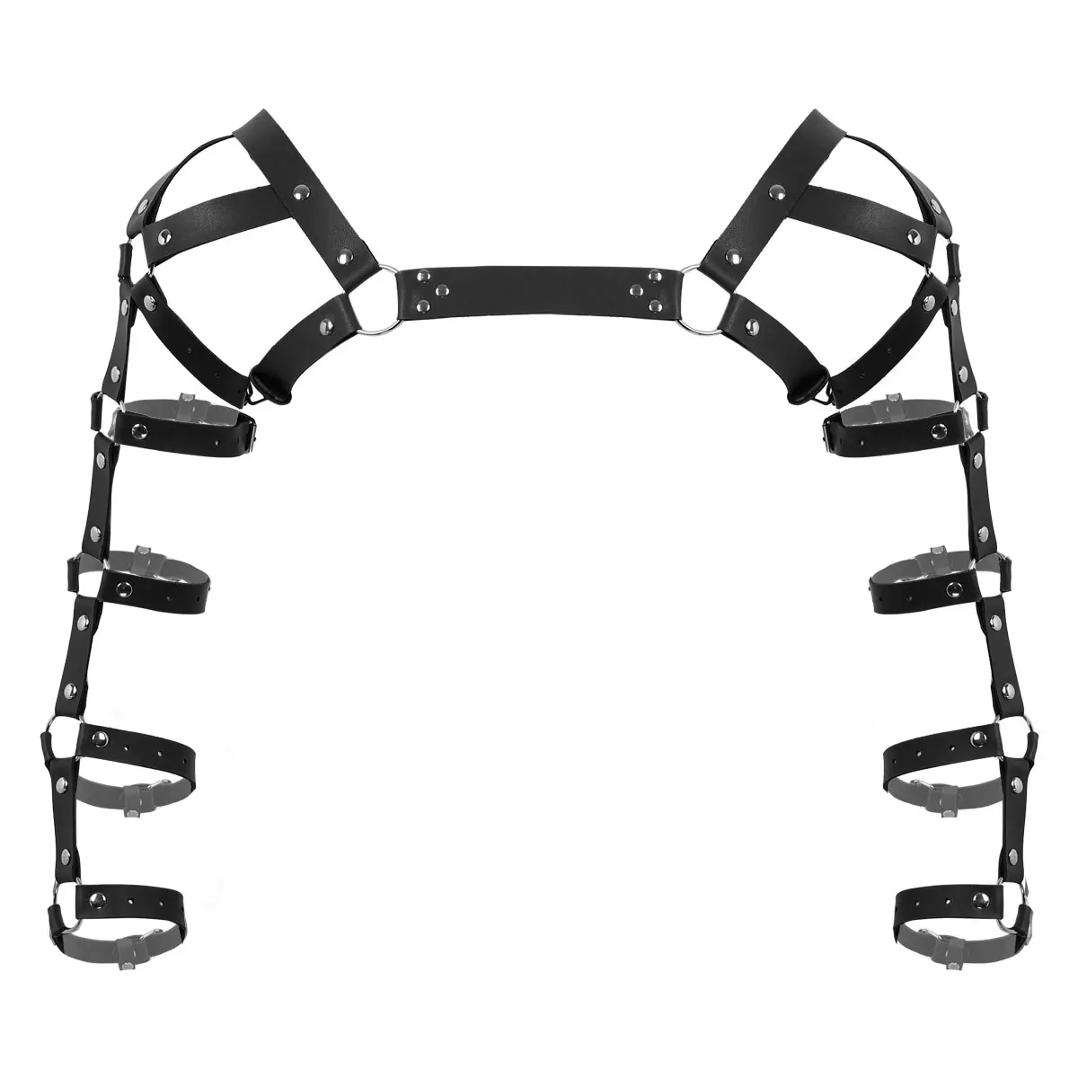 Harnais Cuir Réglable Noir - Image 3