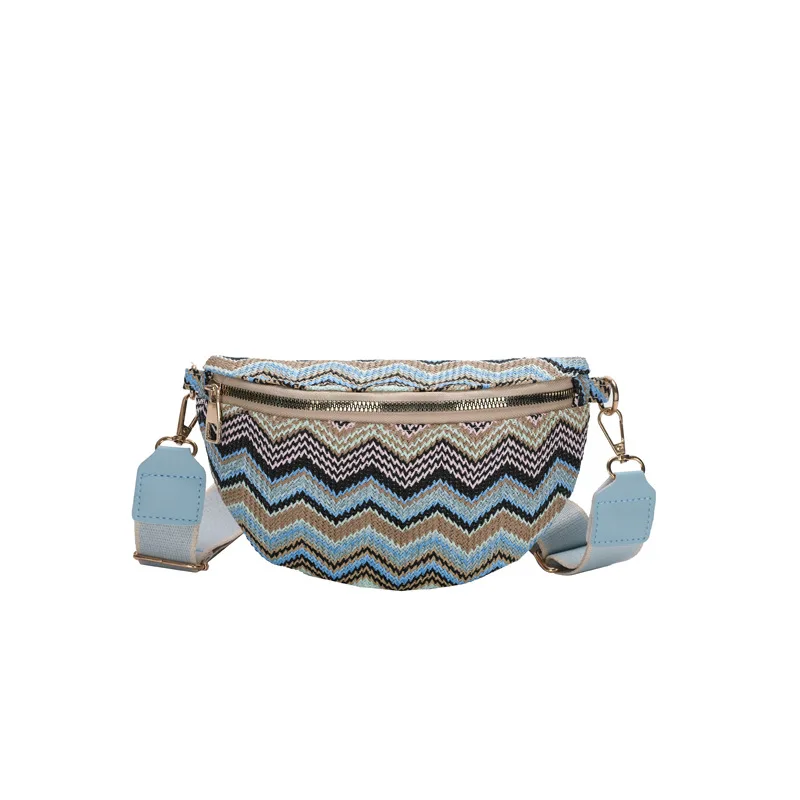 Sac Banane Paille Chevron - Image 9