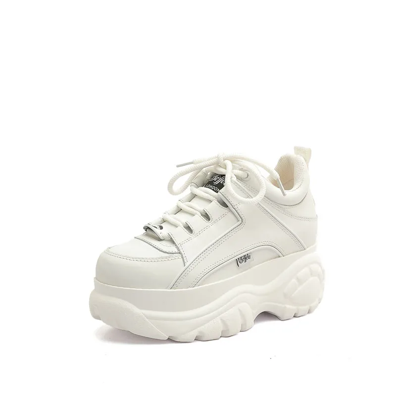 Chaussures Cuir Véritable avec Plateforme - Image 12