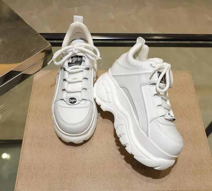 Chaussures Cuir Véritable avec Plateforme - Image 5