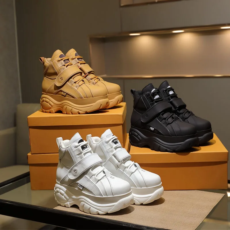 Chaussures Cuir Véritable avec Plateforme - Image 6