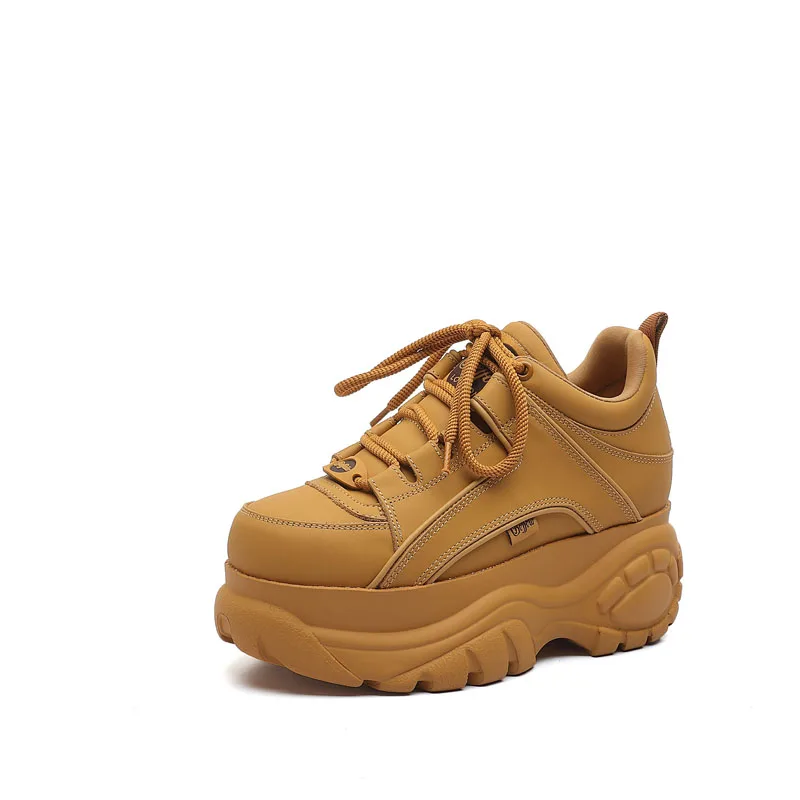 Chaussures Cuir Véritable avec Plateforme - Image 8