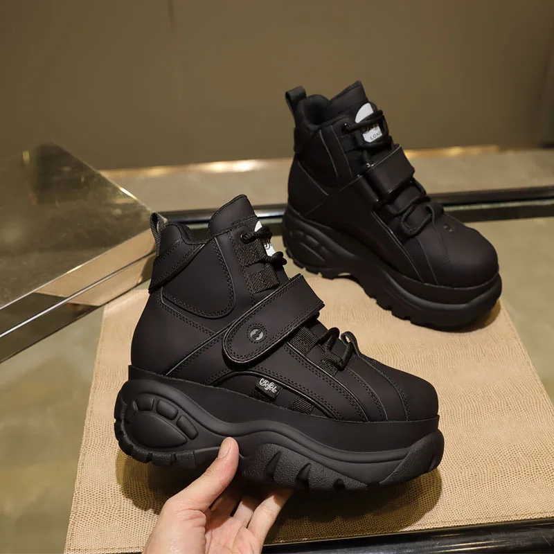 Chaussures Cuir Véritable avec Plateforme - Image 9